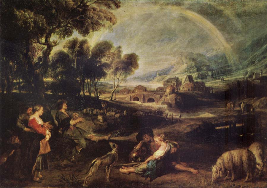 Peter Paul Rubens Landscape iwth a Rainbow